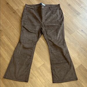 Old Navy Brown Corduroy Flare Pants